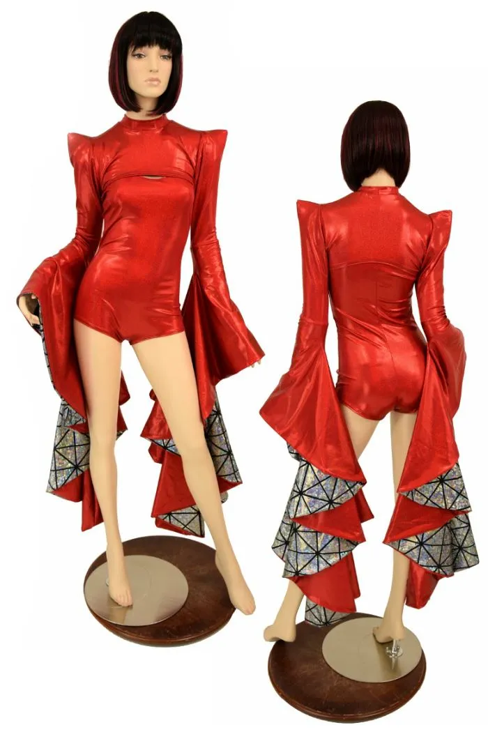 2PC Sorceress Sleeve Bolero   Romper Set