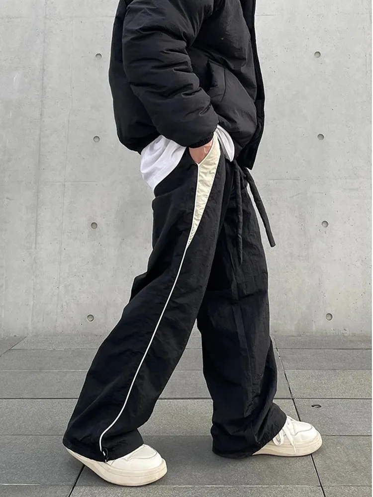 Aidase Y2K Men Streetwear Chic Cargo Korean Harajuku Casual Parachute Tech Pants for Women Sweatpants Wide Leg Joggers Trousers Clothes