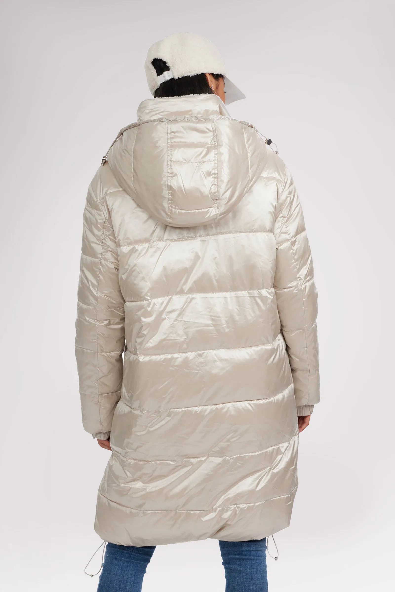 Alsephina Women's Reversible Long Puffer Jacket