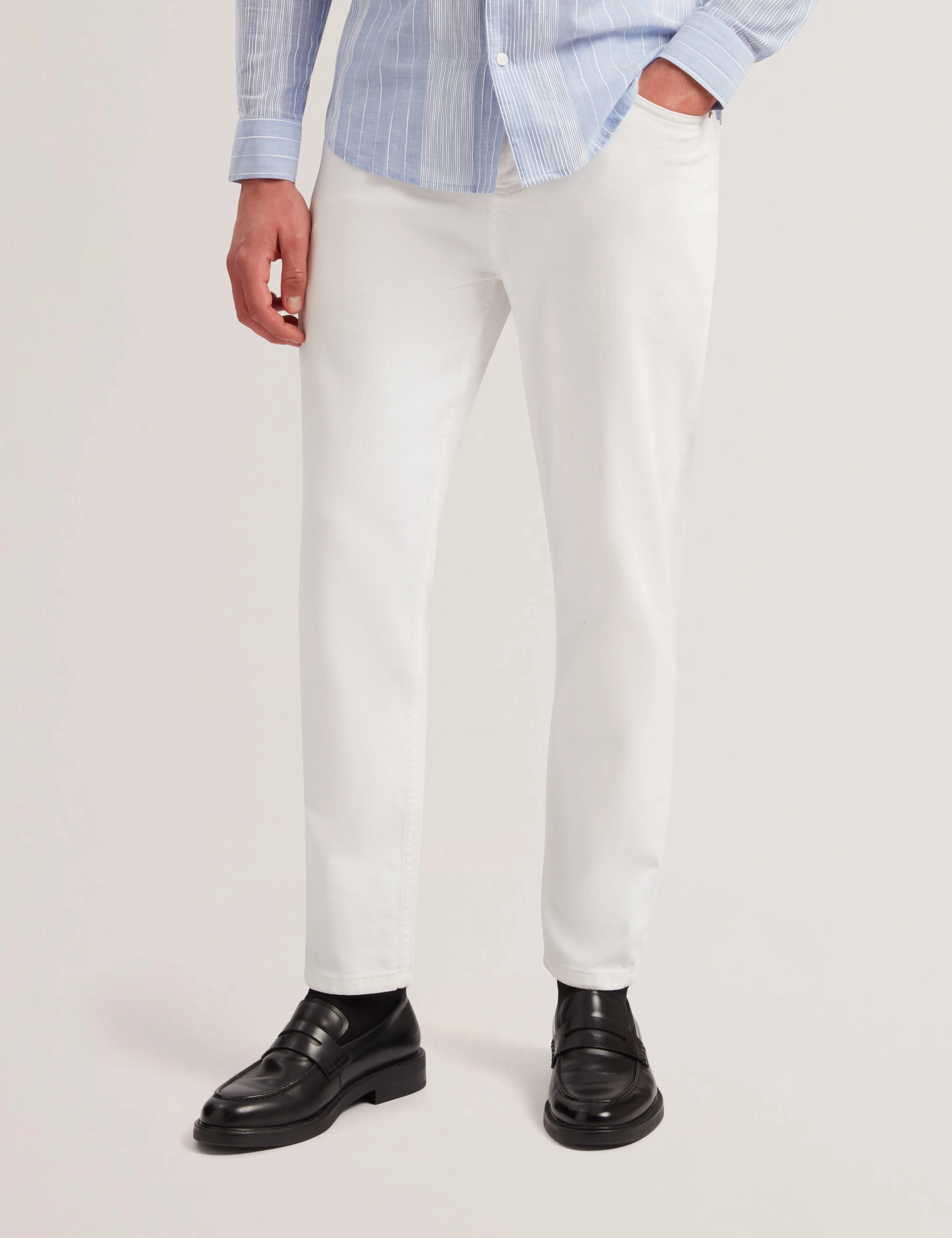 Alvinn Slim Jeans White