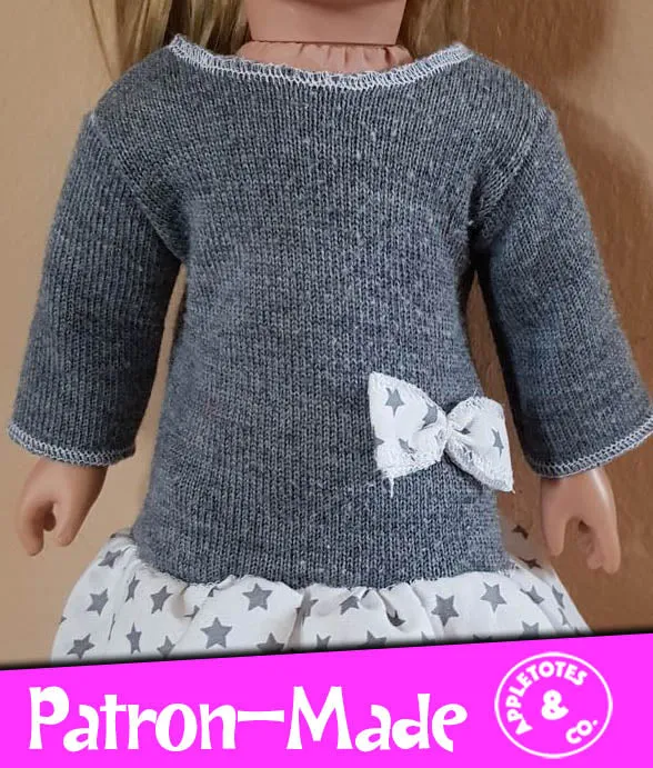 Alyssa Top Sewing Pattern for 18" Dolls