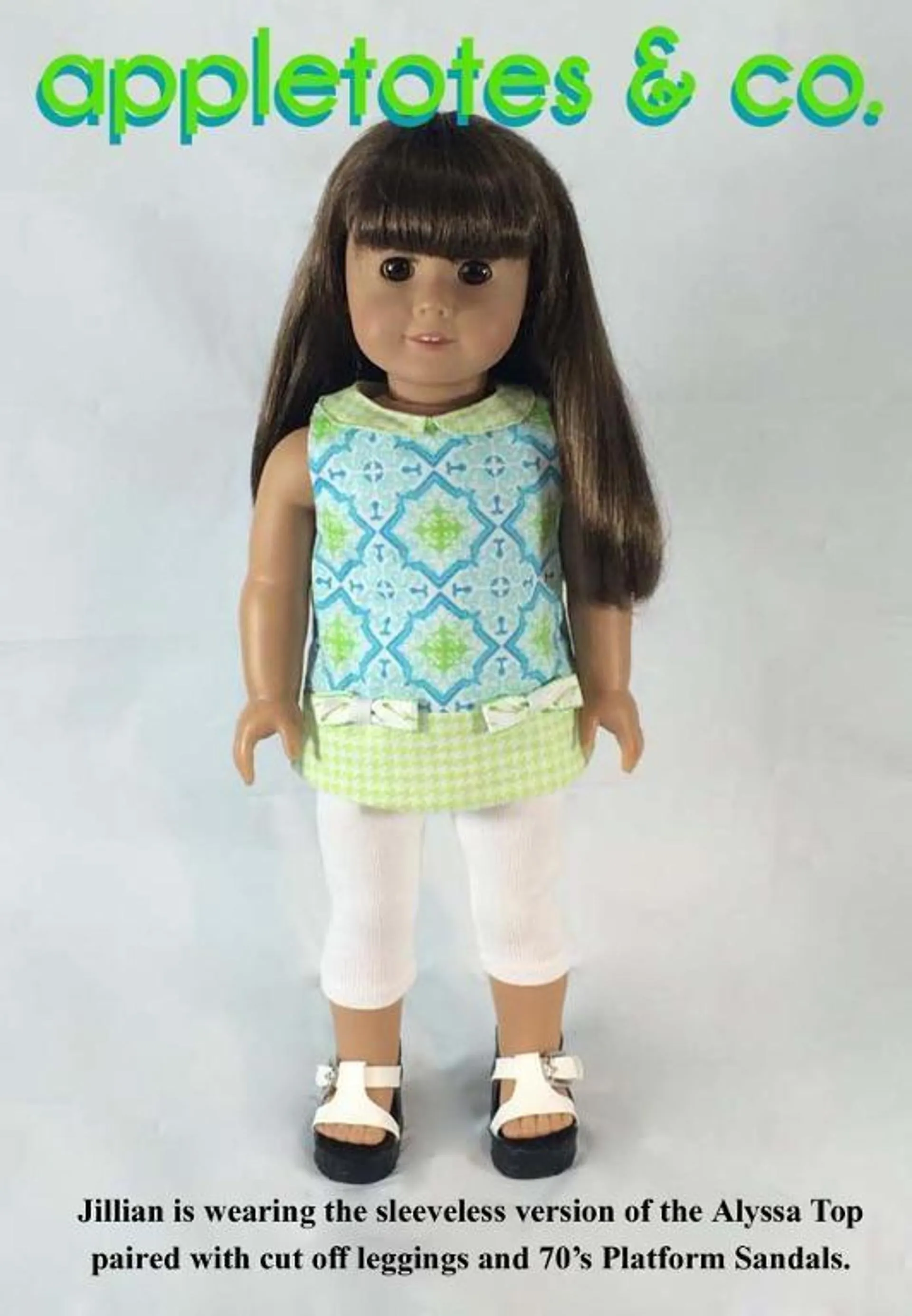 Alyssa Top Sewing Pattern for 18" Dolls