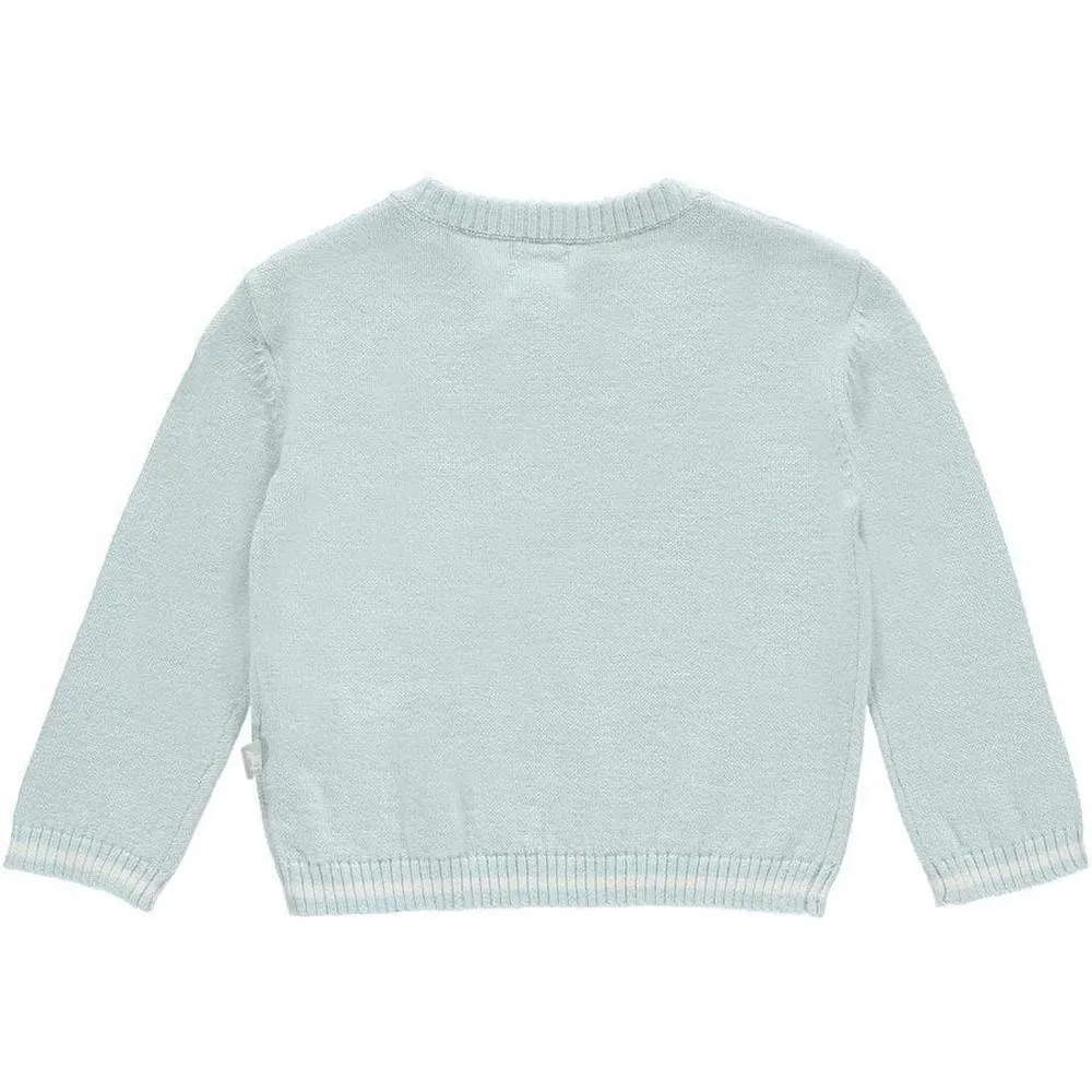 Baby Boys Knitted Pale Blue Jumper and Leggings