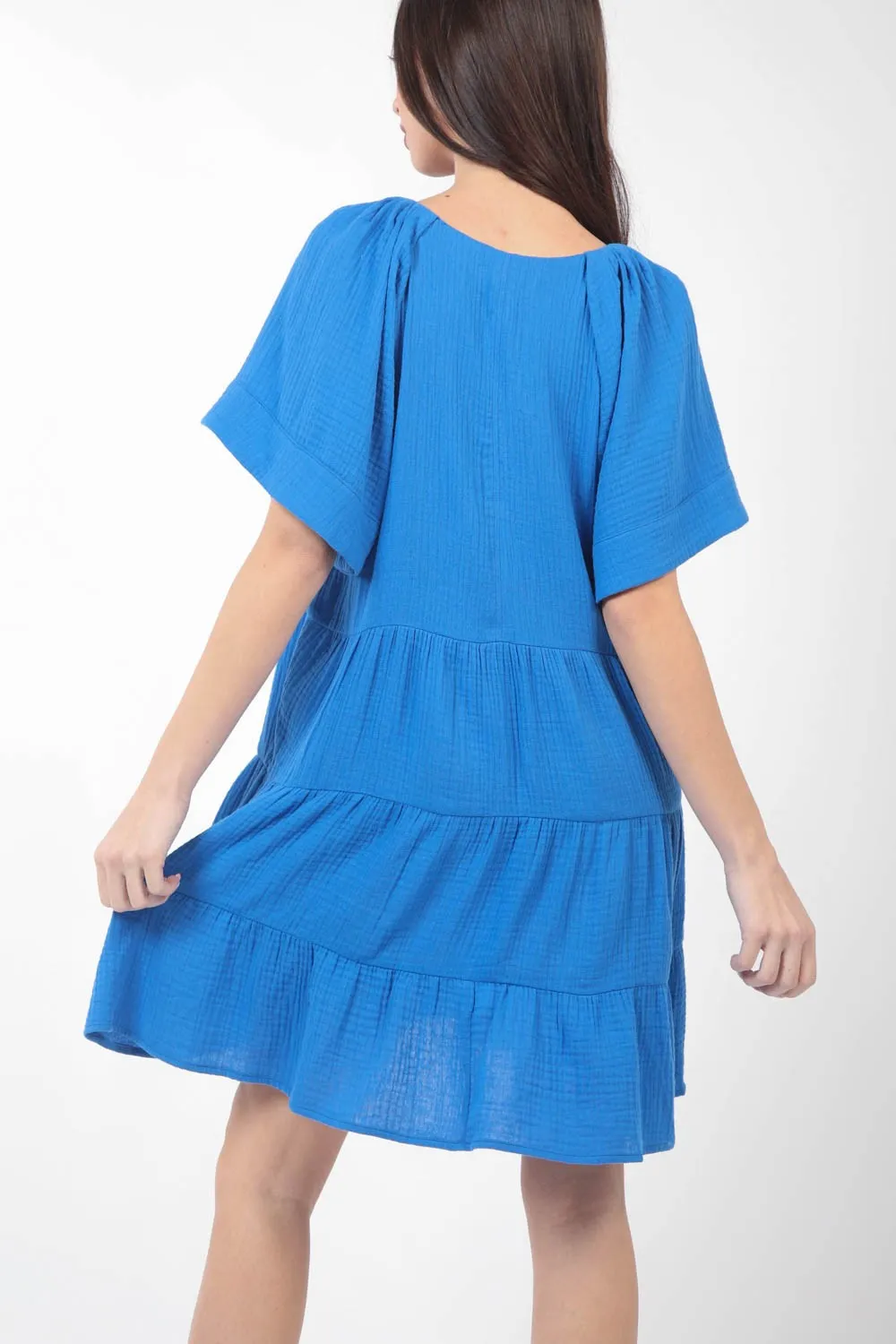 Babydoll Tiered Flare Mini Dress - Final Sale