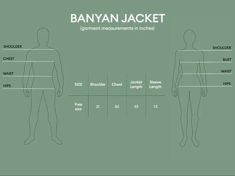 Banyan Gender Fluid Jacket / Overcoat - Sage Green