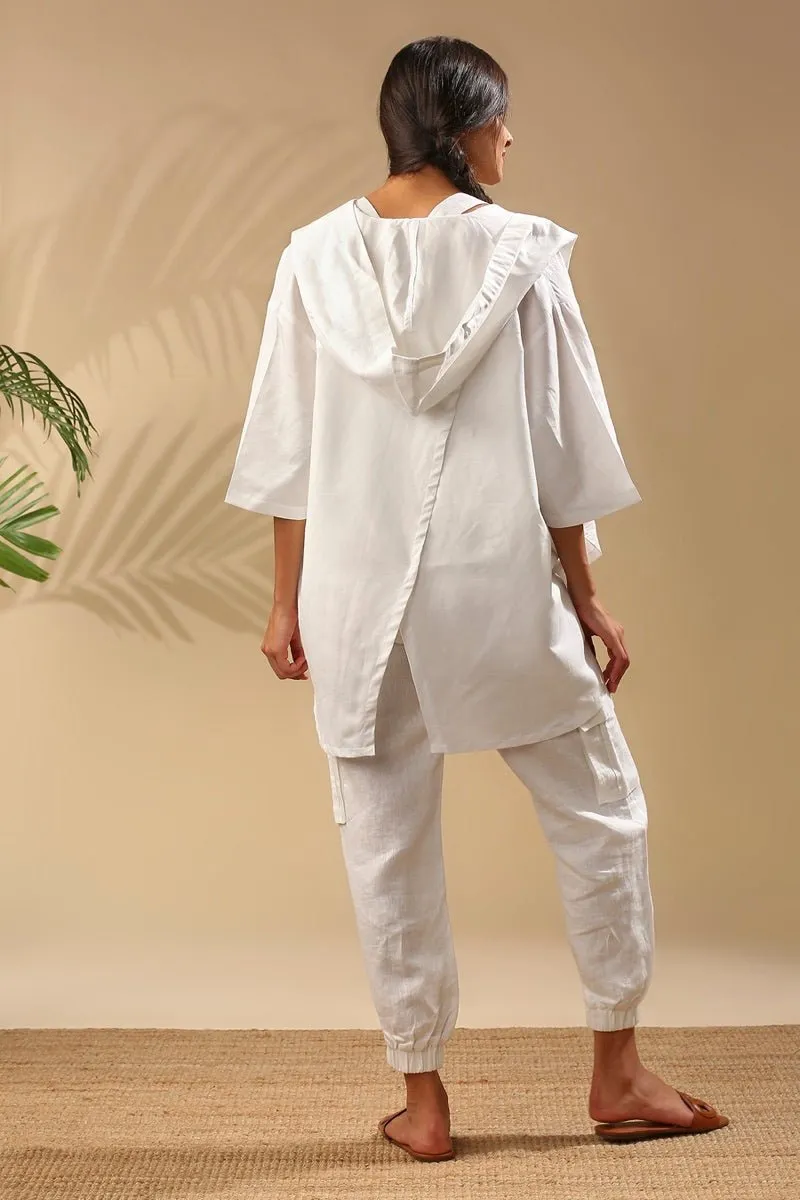 Banyan Gender Fluid Jacket / Overcoat - White