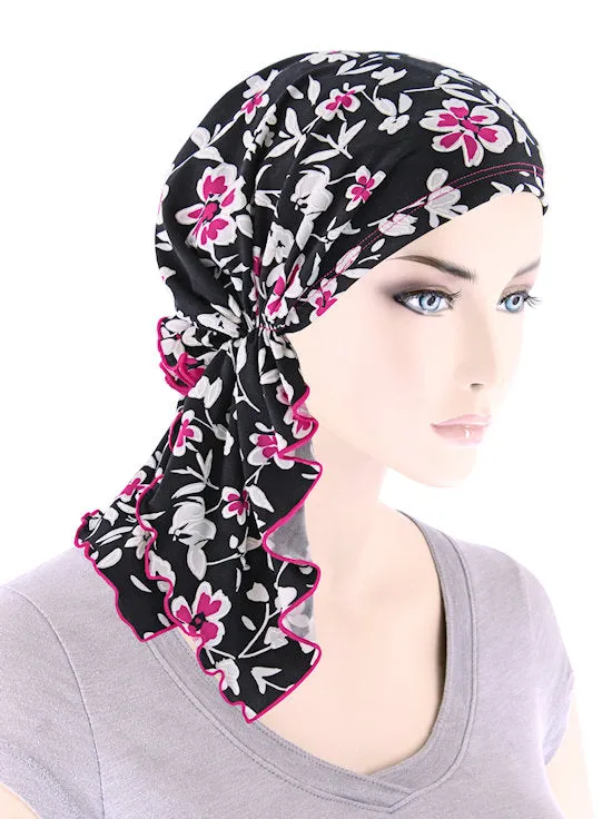 Bella Scarf Hot Pink Floral