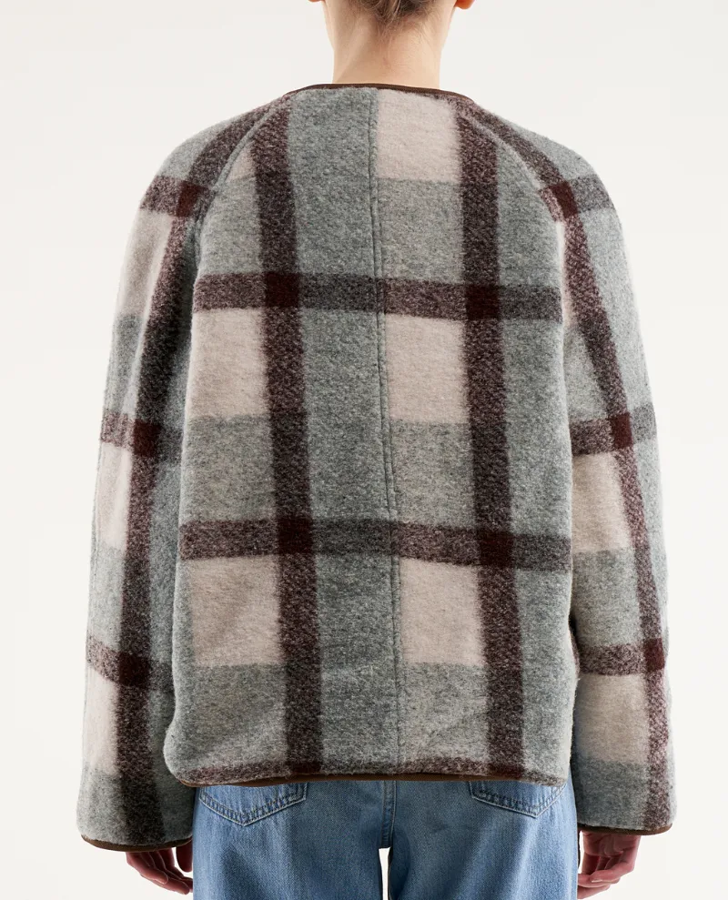 Bellerose Hari Check Wool Reversible Coat