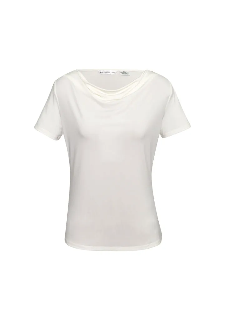 Biz Collection Womens Ava Drape Knit Top