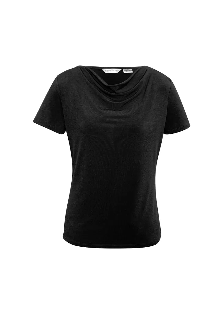 Biz Collection Womens Ava Drape Knit Top