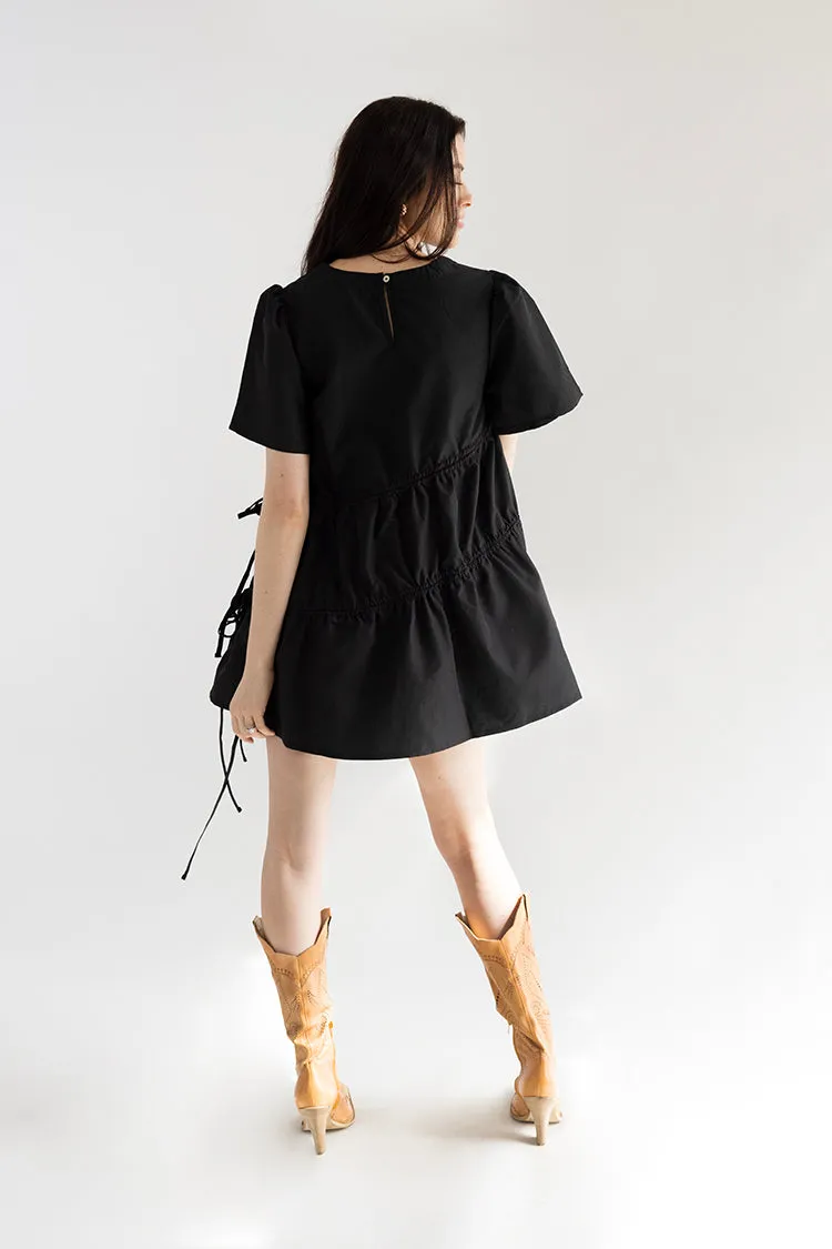 Black Drawstring Dress