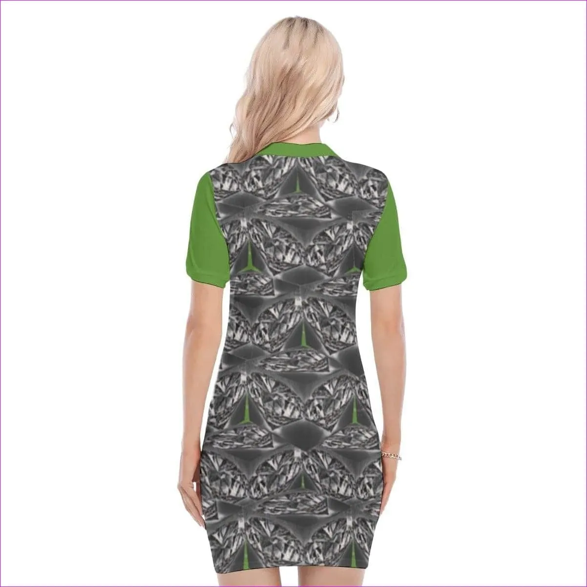 Black Ice Womens Polo Collar Dress