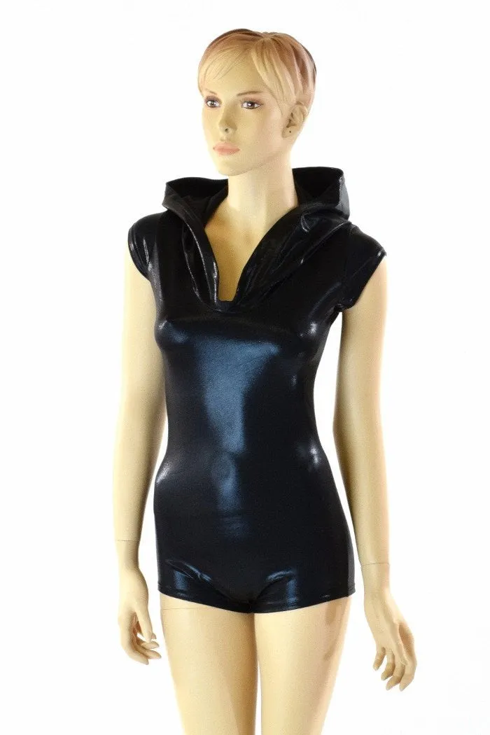 Black Mystique Hoodie Romper