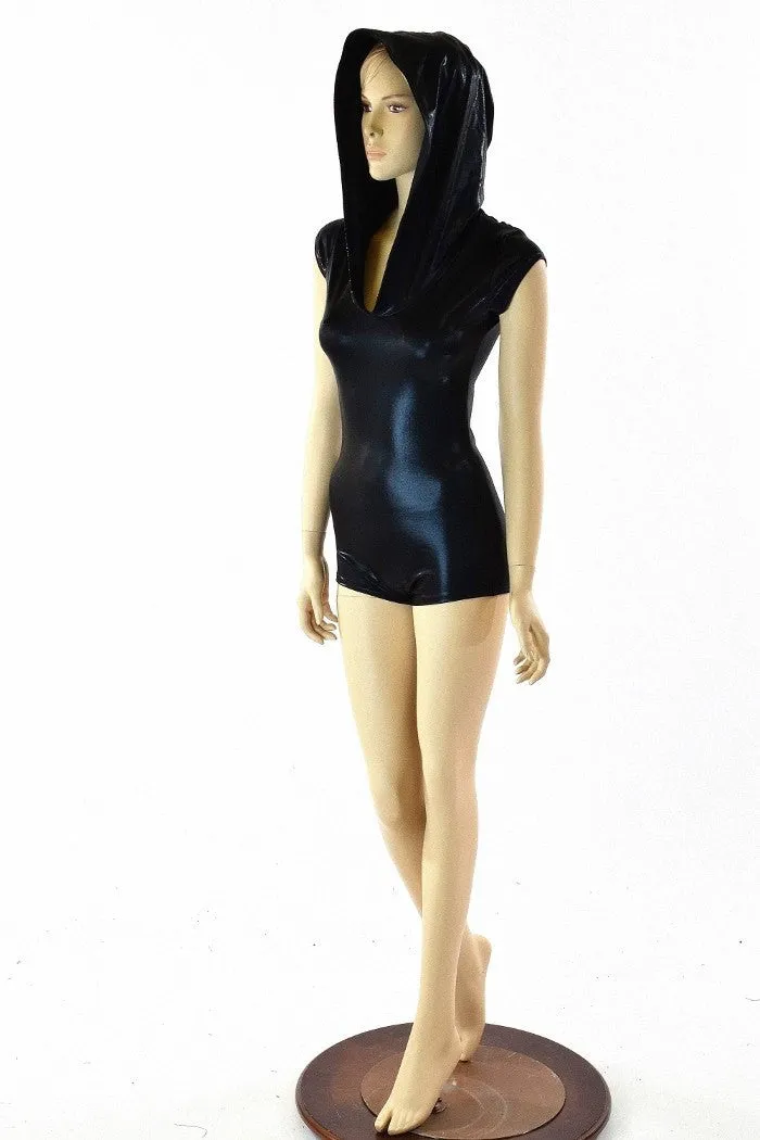 Black Mystique Hoodie Romper