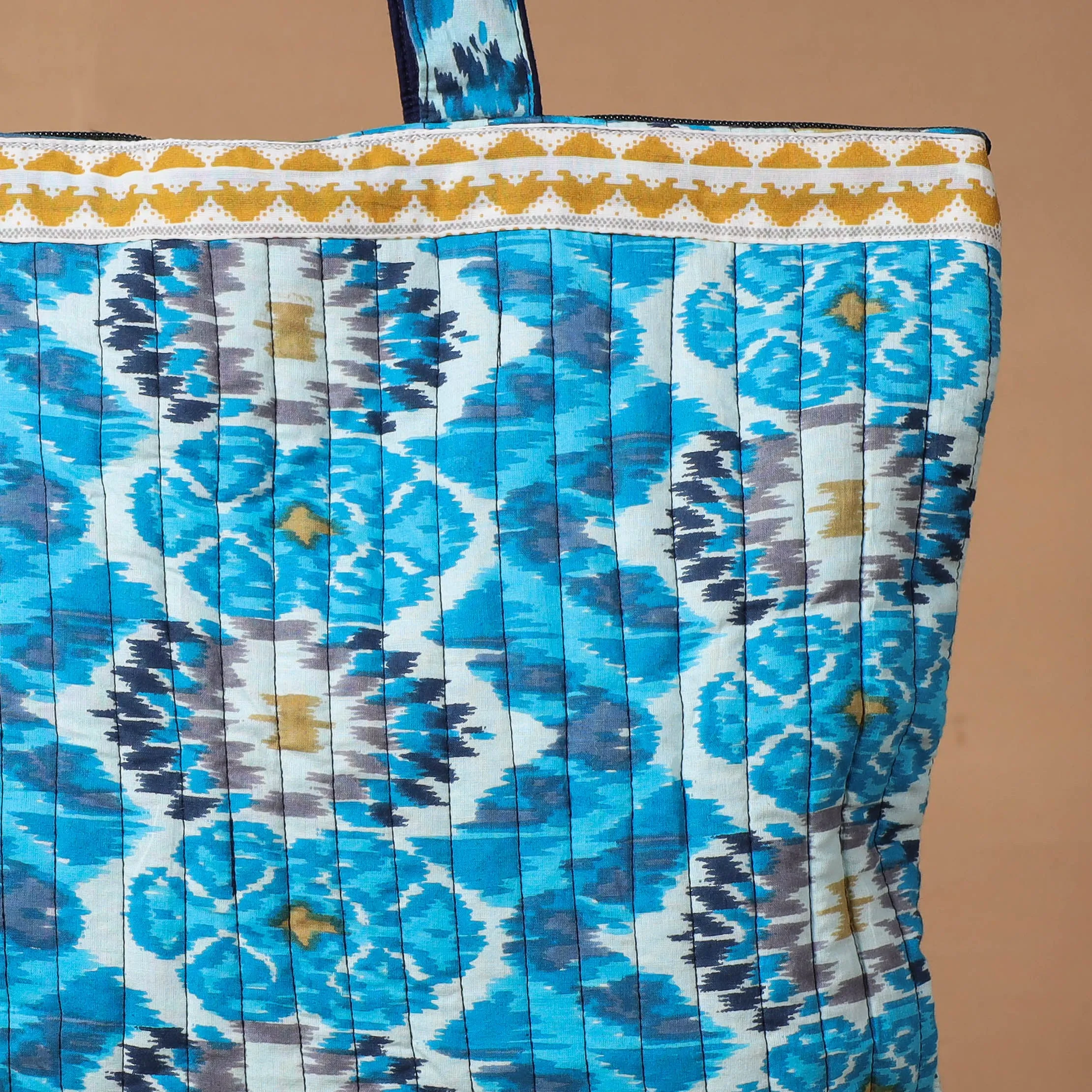 Blue - Handcrafted Quilted Shoulder Bag