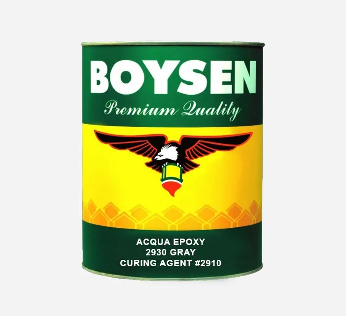 BOYSEN ACQUA EPOXY W/ CURING AGENT# 2910 GRAY