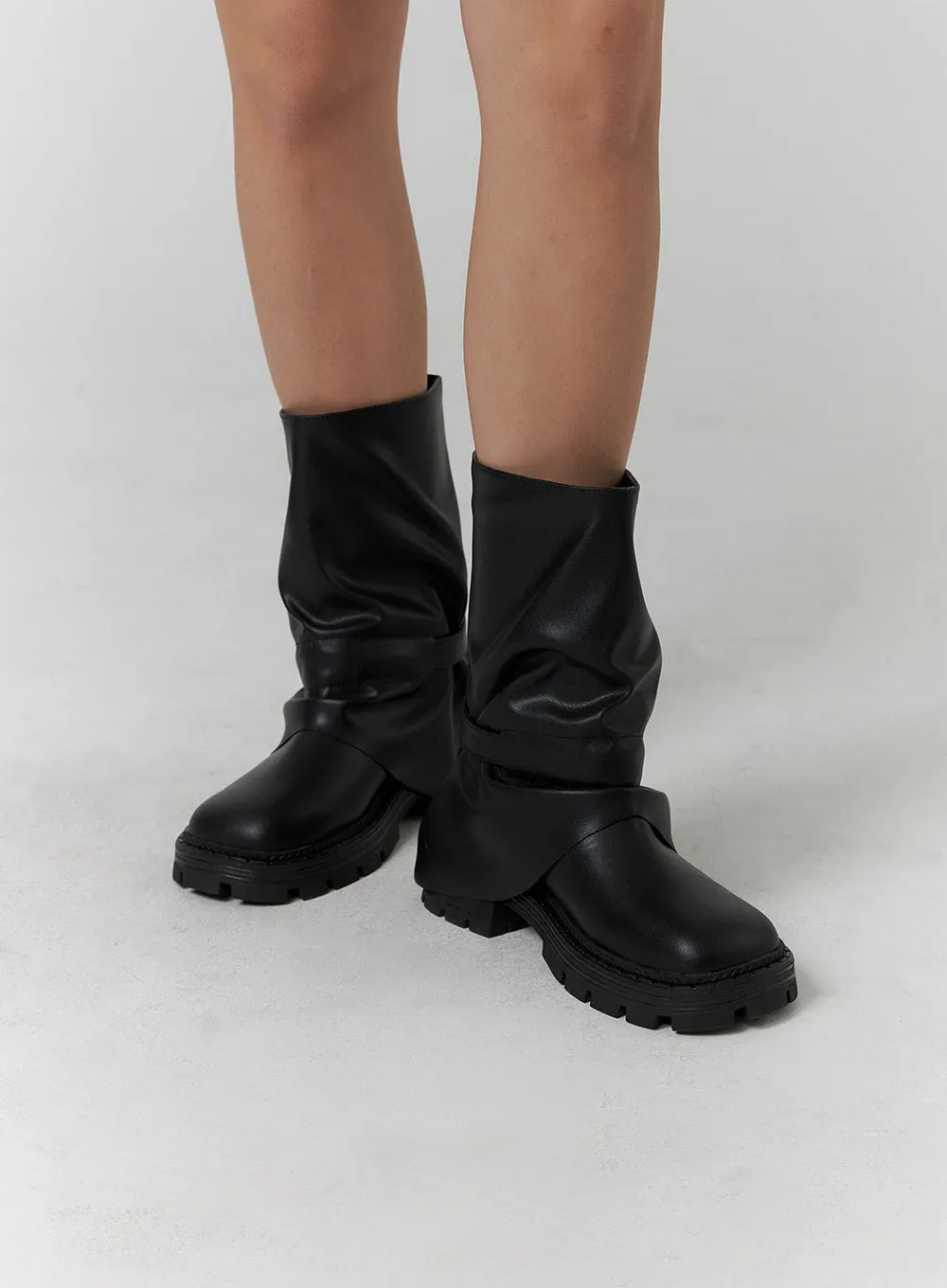 Buckle Midi Boots CD318