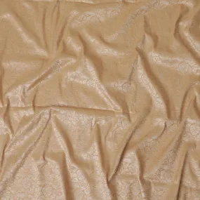 Butterscotch Brilliance Brocade Fabric – Indian Weaving Artistry-D19054