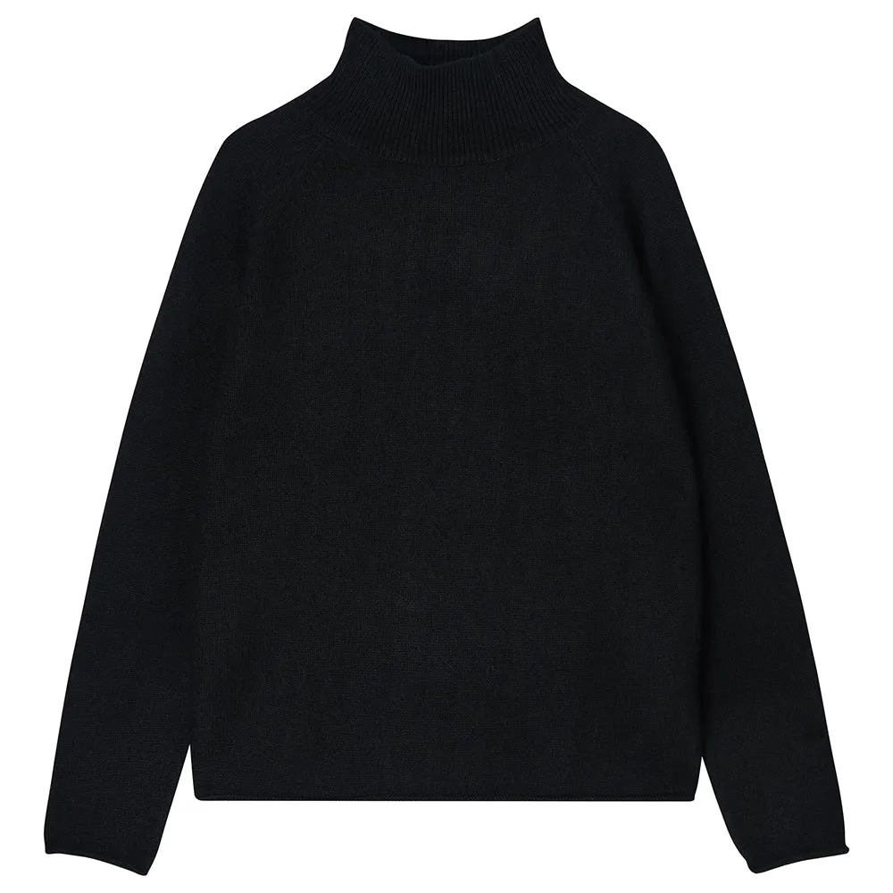 Cashmere Winter Sweat in Black