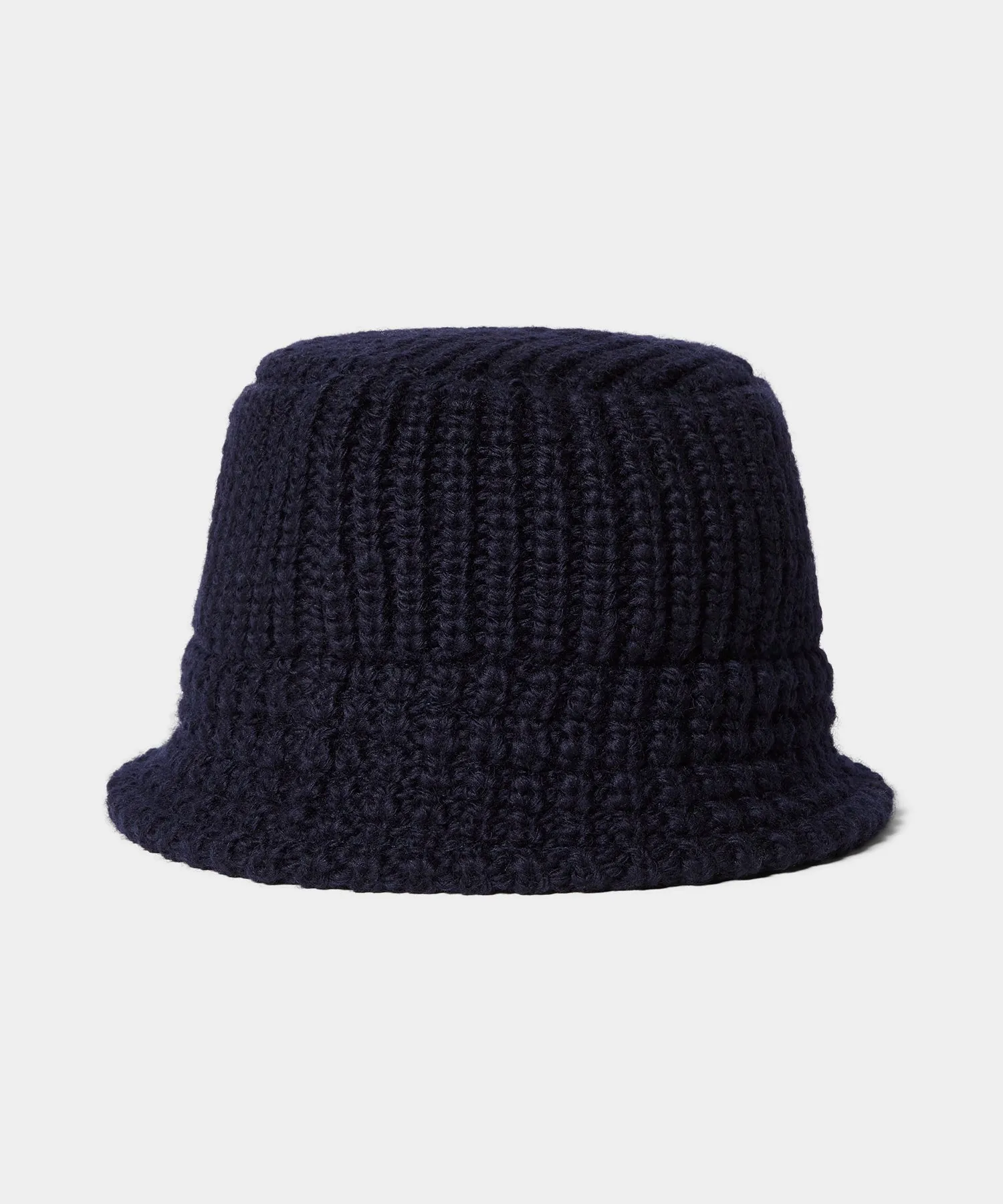 Câbleami Knit Bucket Hat in Navy