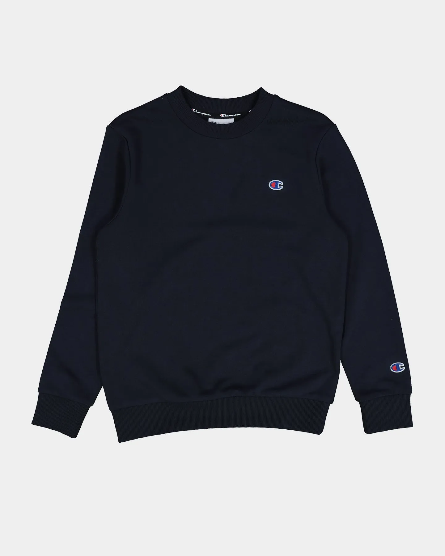 Champion Kids' French Terry C Logo Crewneck Navy