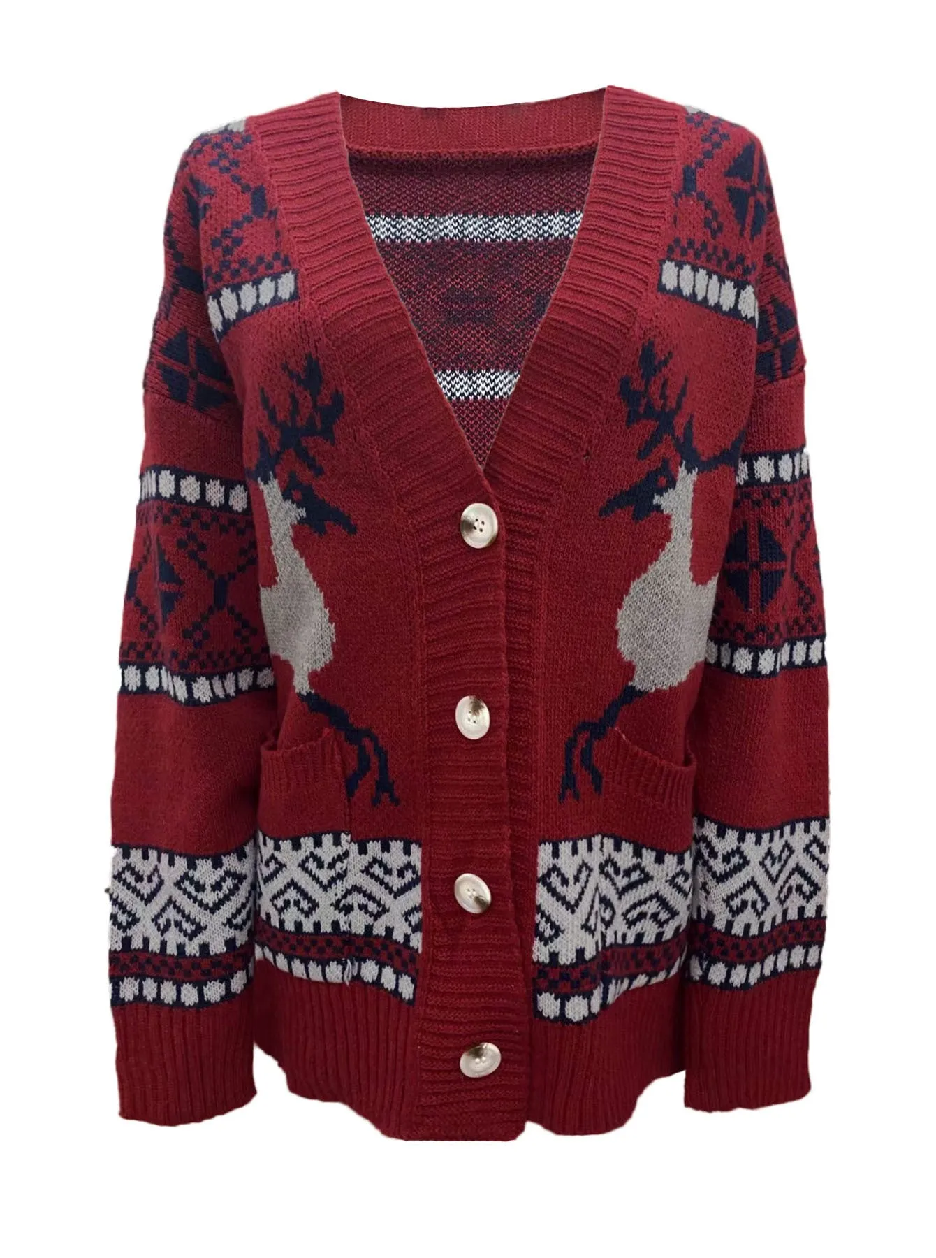 Christmas Sweaters Cardigan Coat