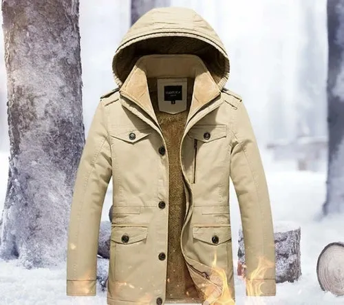 Commander Hooded Military Coat