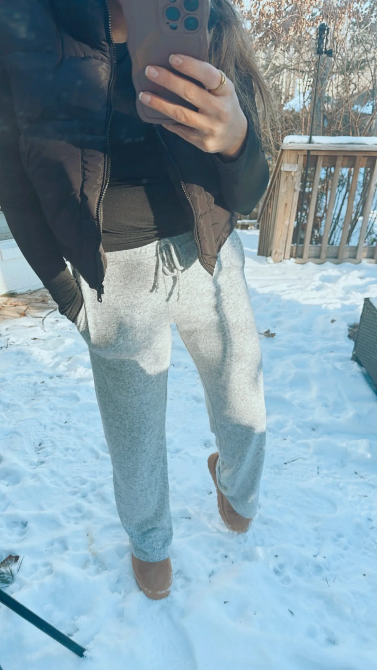 Cozy Brushed Terry Lounge Pants