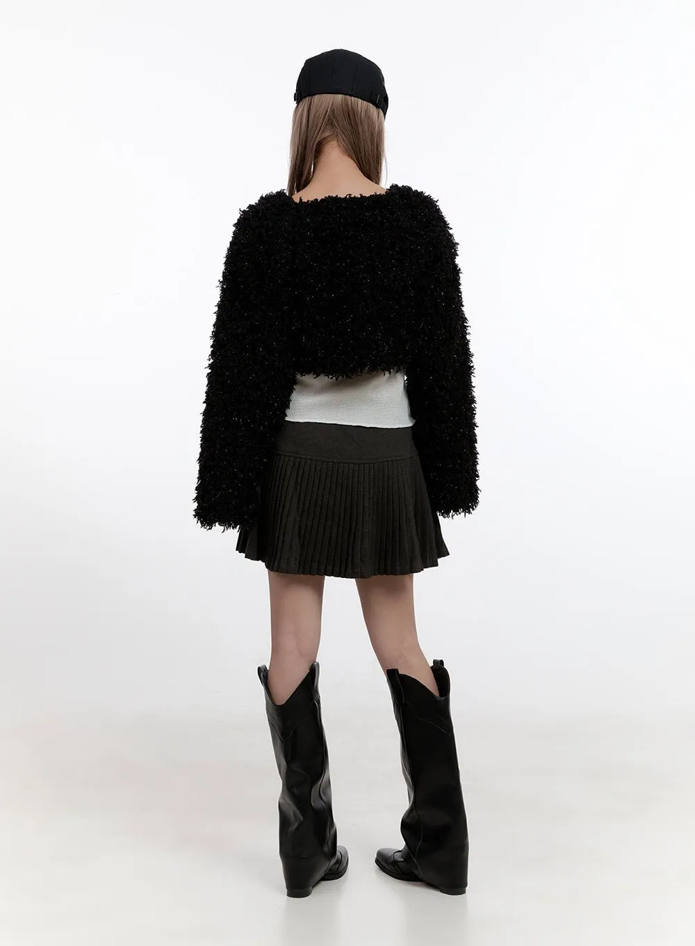 Cozy Chic Polyester Bolero Cardigan CN425