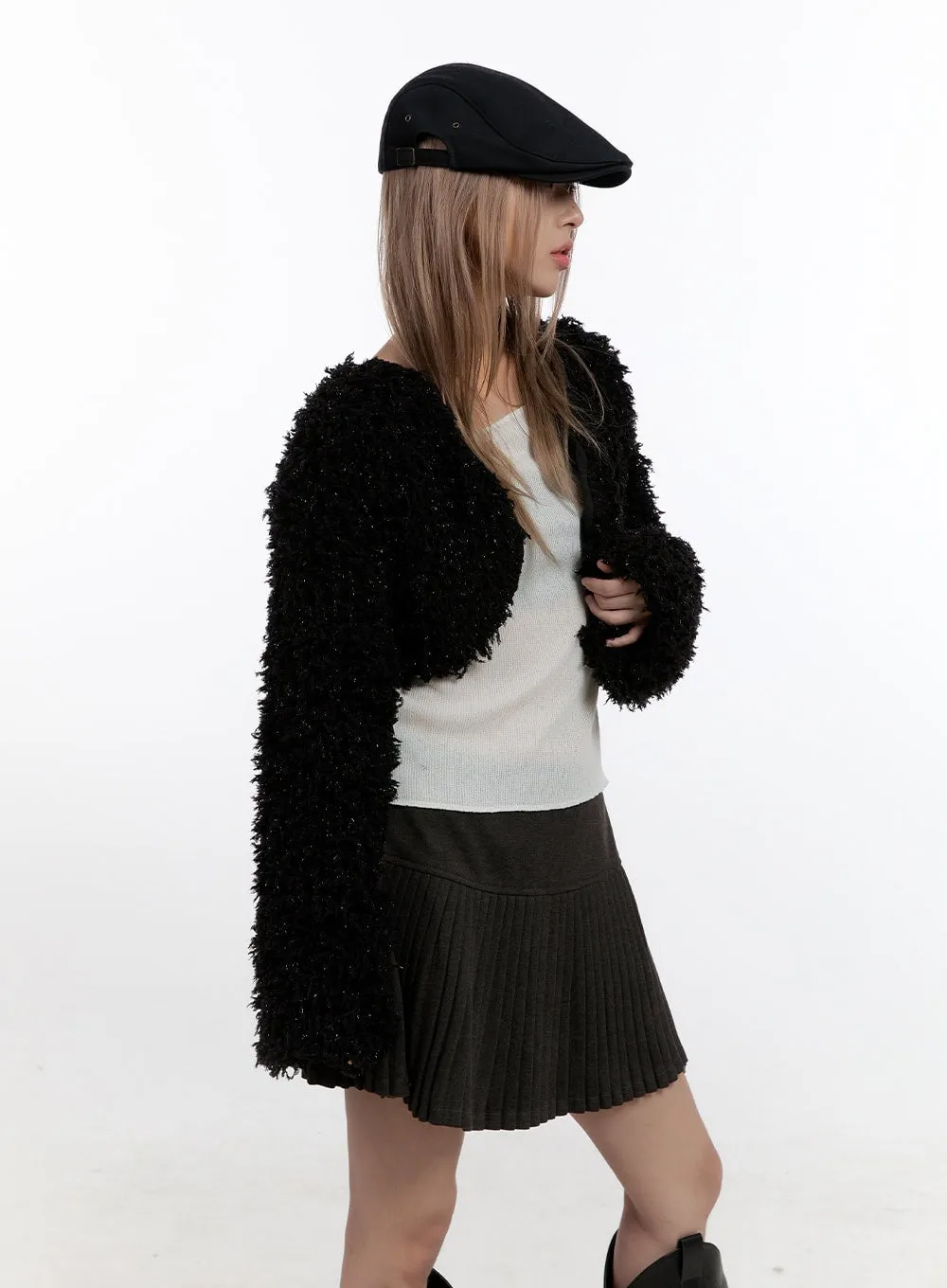 Cozy Chic Polyester Bolero Cardigan CN425