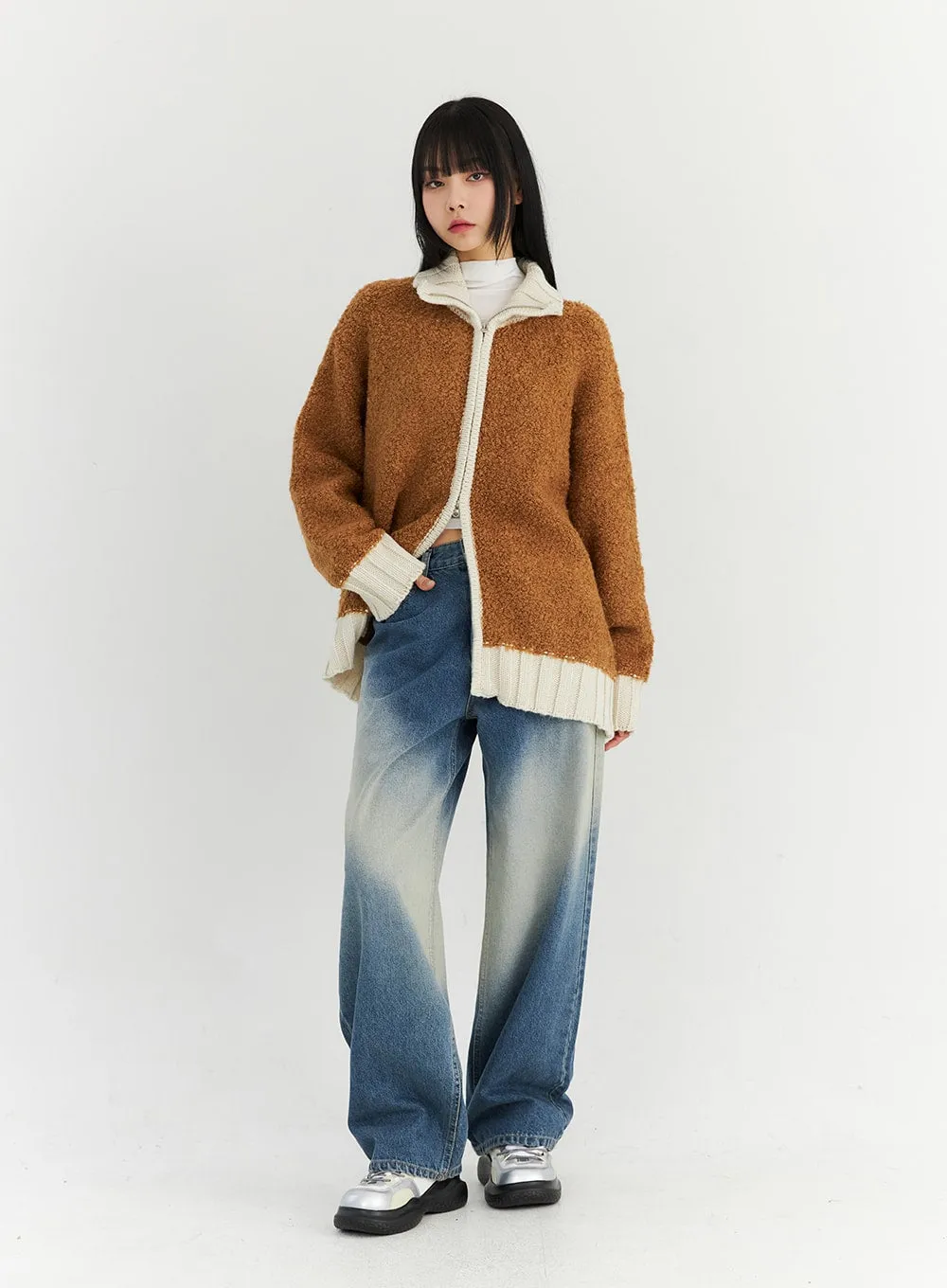 Cozy Oversized Knit Sweater Jacket CN307