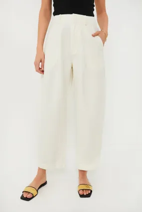 Cream Bari Cropped Trouser