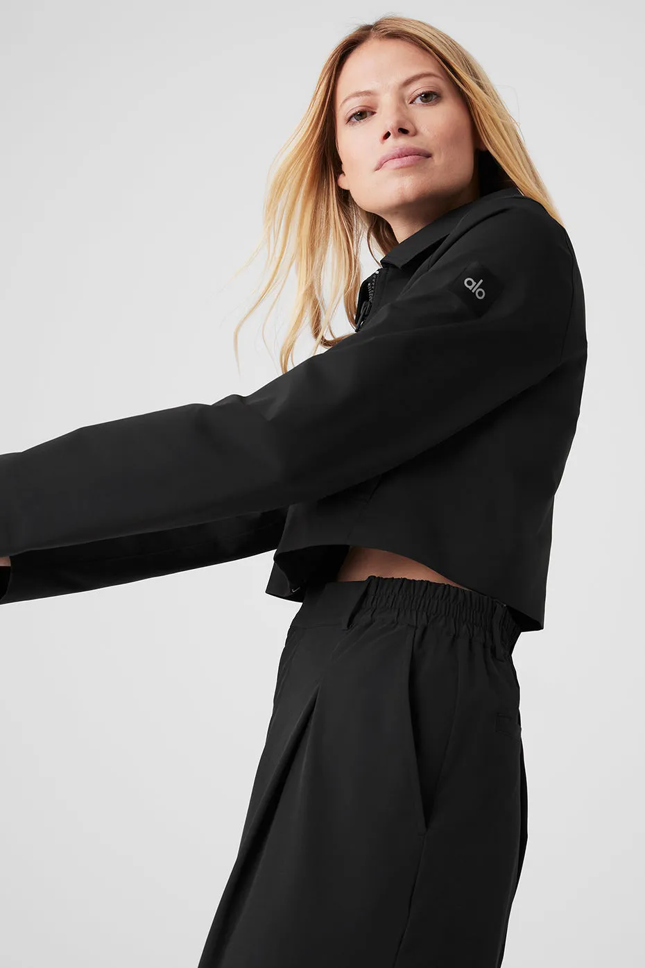 Cropped High Speed Jacket - Black