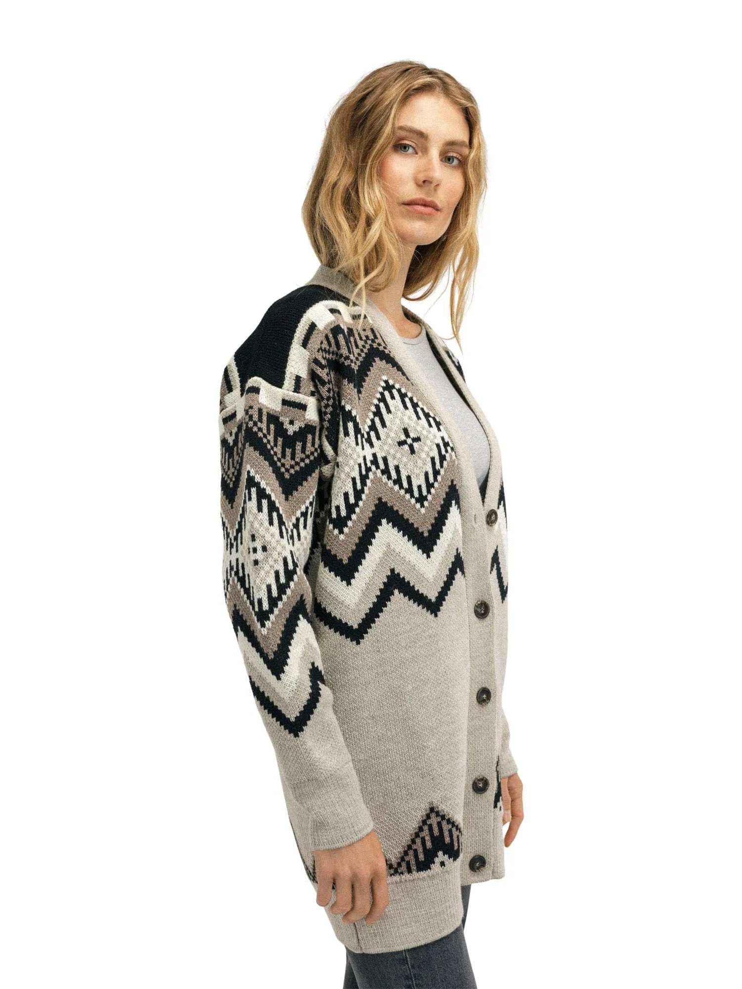 Dale of Norway | Skala Cardigan | Women's | Sand/Black/Off White