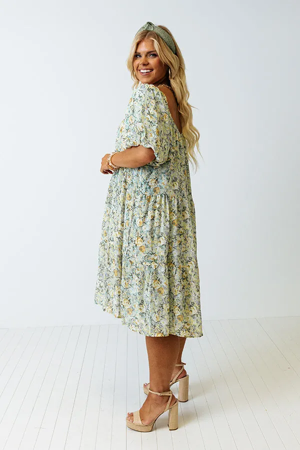 Darling Daze Floral Babydoll Dress Curves