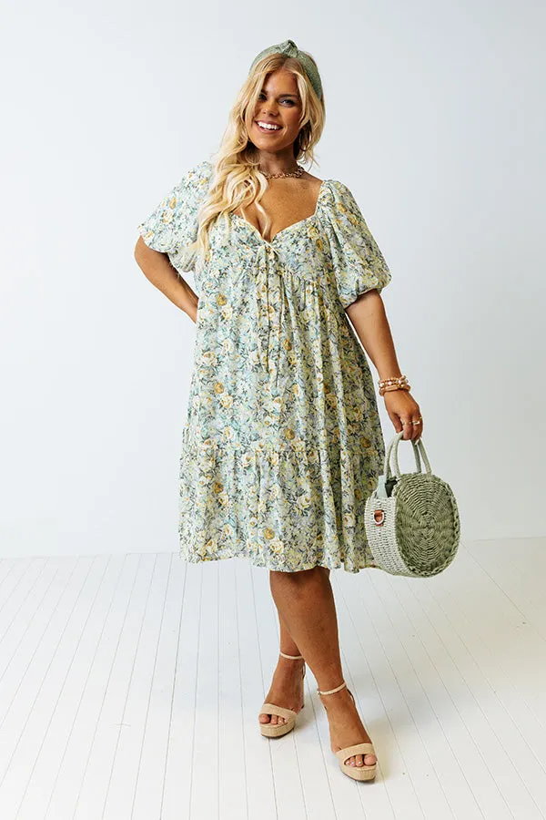 Darling Daze Floral Babydoll Dress Curves