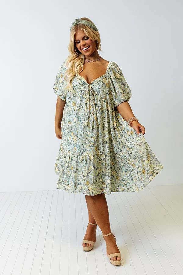 Darling Daze Floral Babydoll Dress Curves