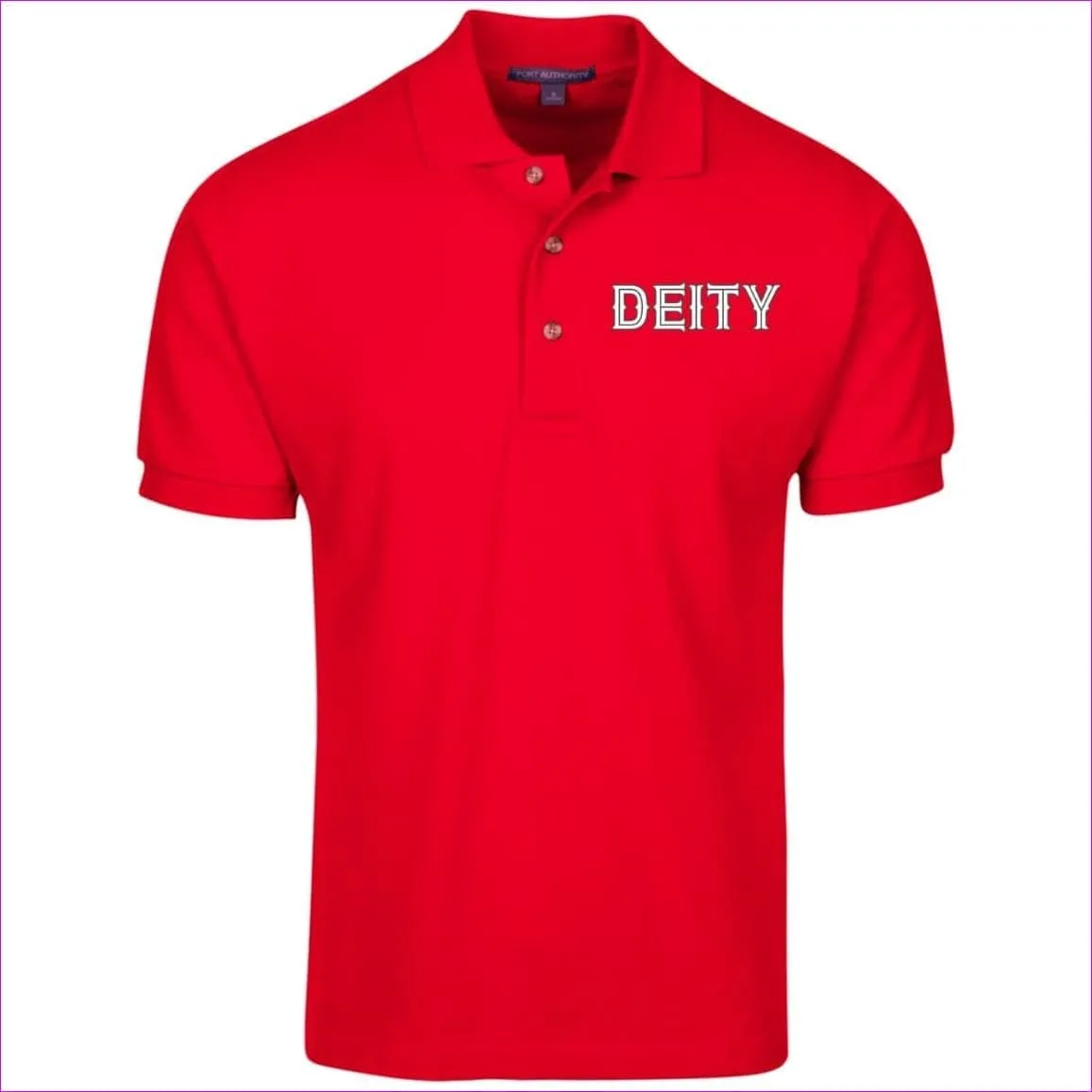 Deity Cotton Pique Knit Polo