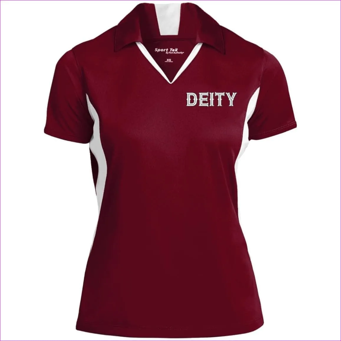 Deity Ladies' Colorblock Performance Polo