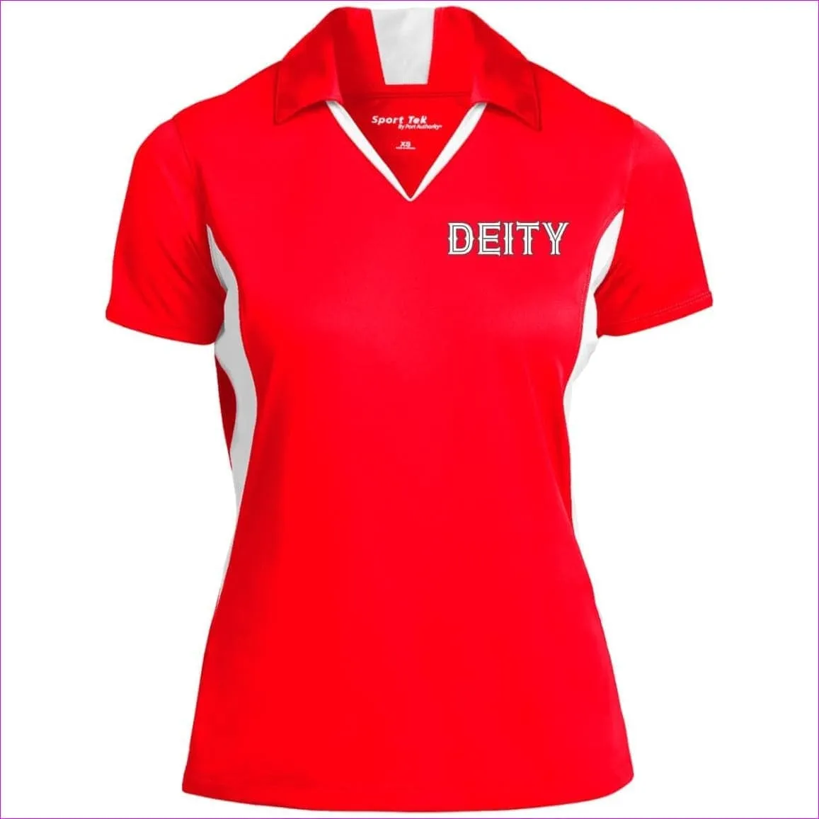 Deity Ladies' Colorblock Performance Polo