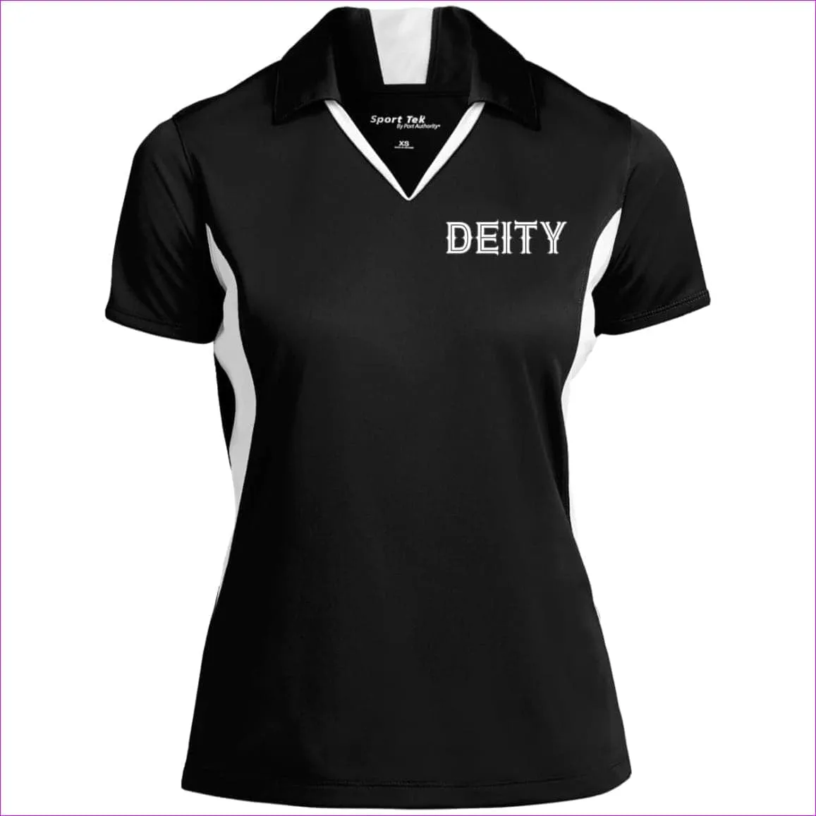 Deity Ladies' Colorblock Performance Polo