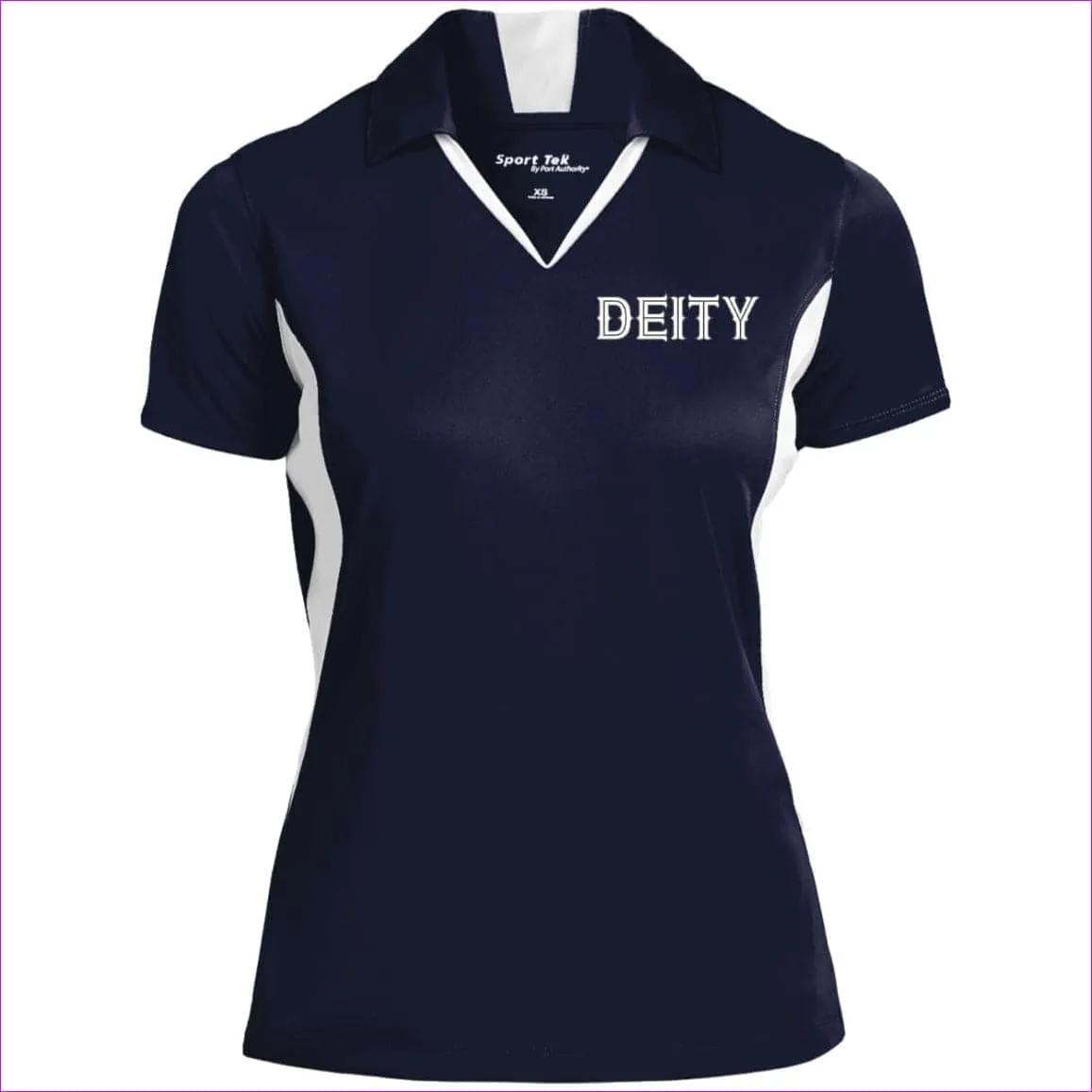 Deity Ladies' Colorblock Performance Polo