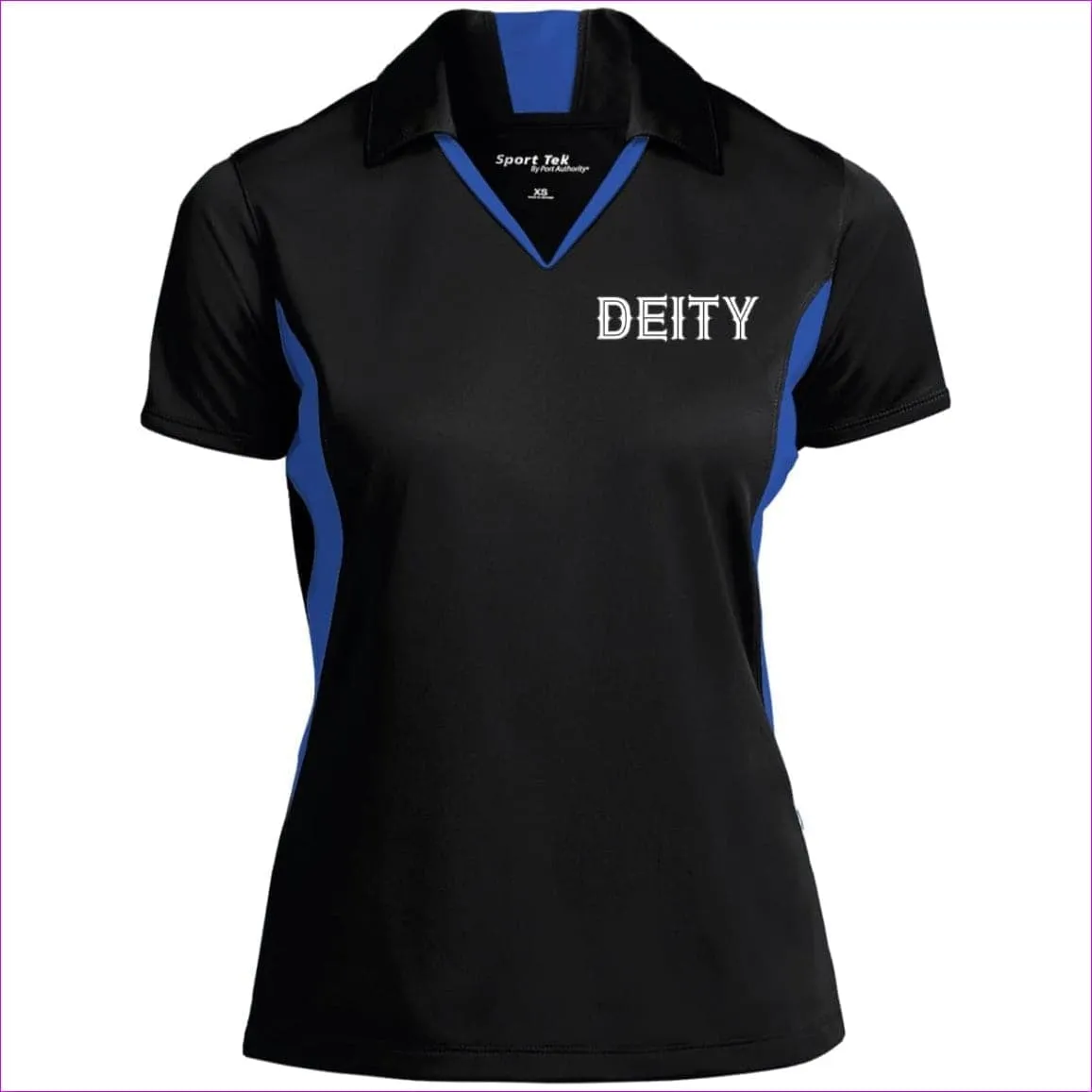 Deity Ladies' Colorblock Performance Polo