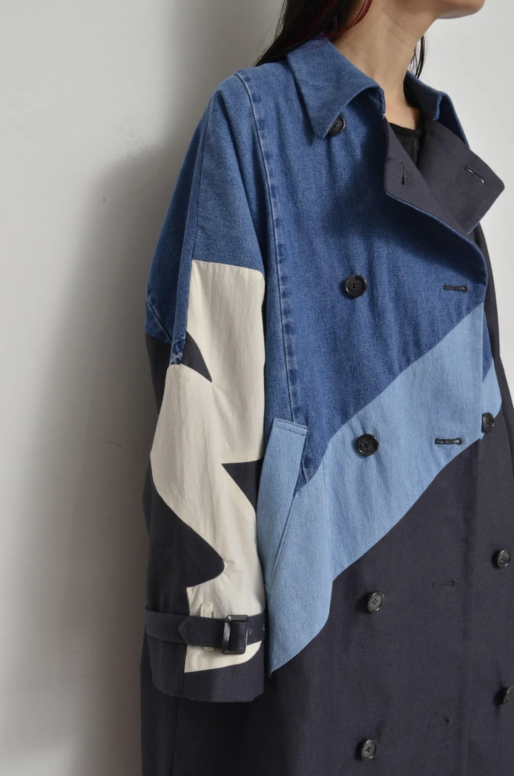 DENIM UNE UNE TRENCH COAT/LONG_01