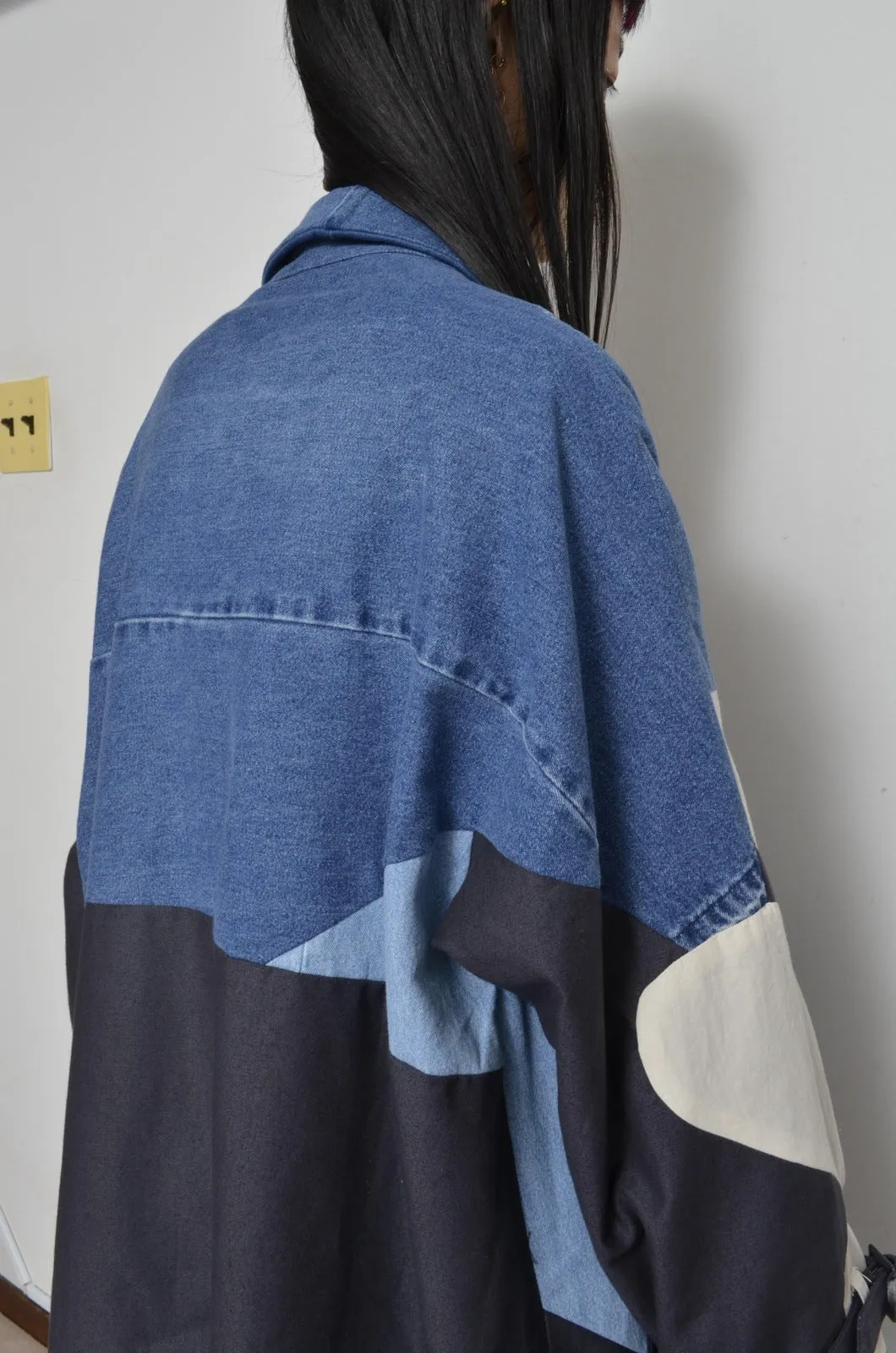 DENIM UNE UNE TRENCH COAT/LONG_01