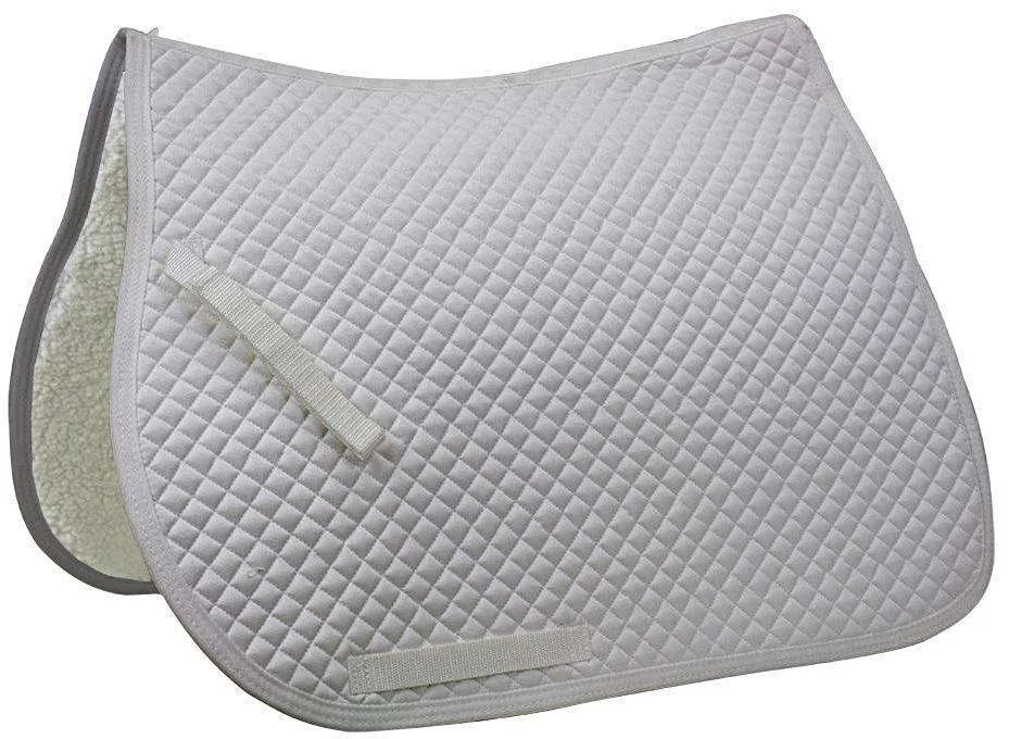 Derby Originals Dressage Diamond Quilted Saddle Pad With Full Fleece Lining