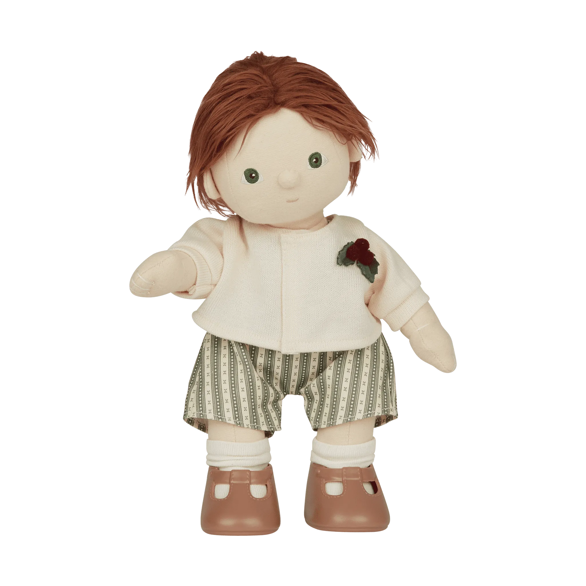 Dinkum Dolls Cardigan & Romper Set - Holiday