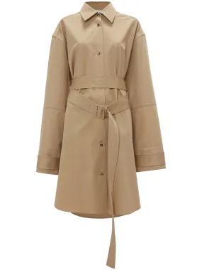 double-wrap trench dress