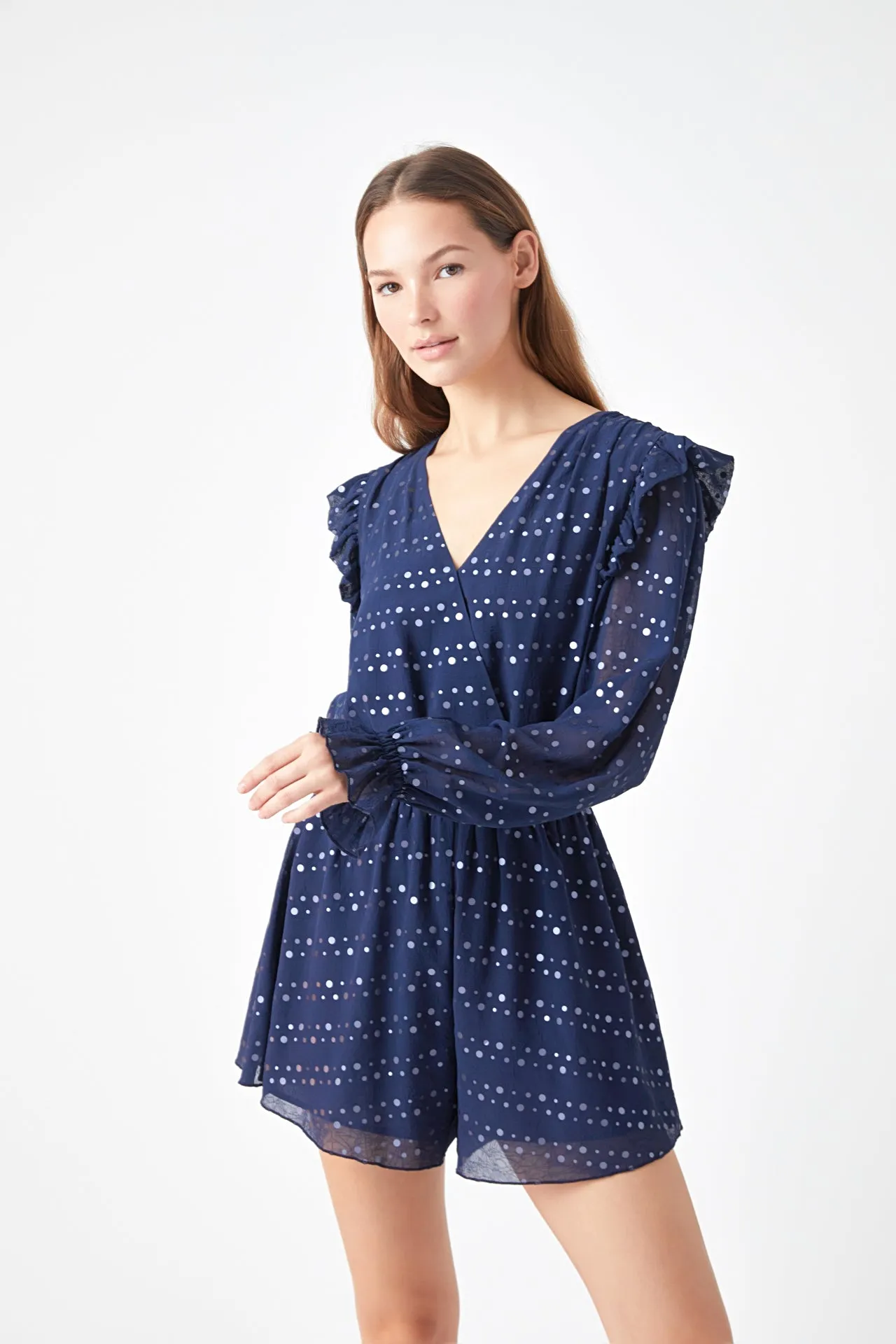 Endless Rose - Metallic Dots Romper