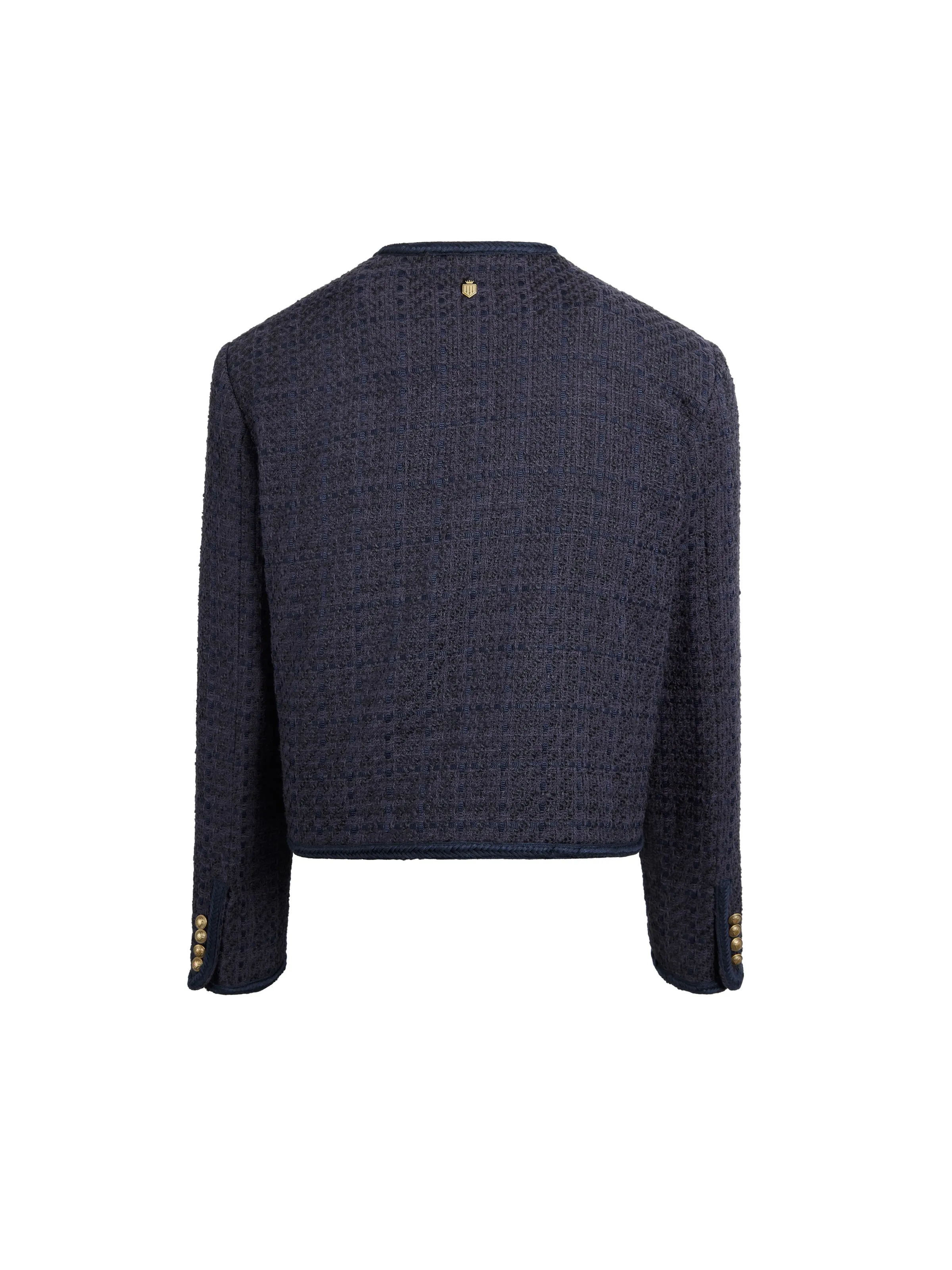 Esme Boucle Jacket - Navy